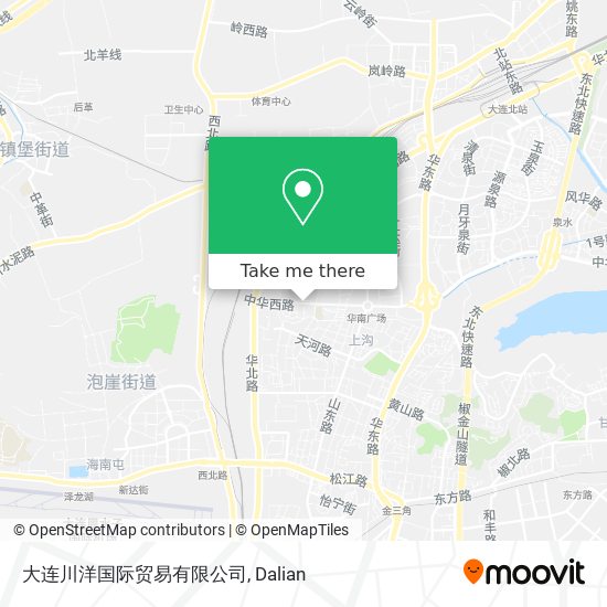 大连川洋国际贸易有限公司 map