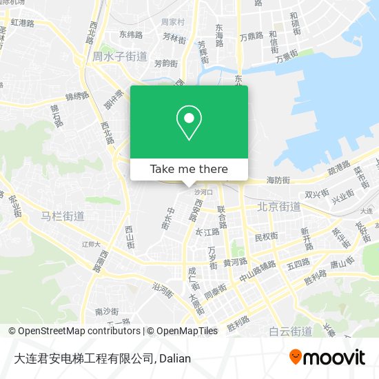 大连君安电梯工程有限公司 map