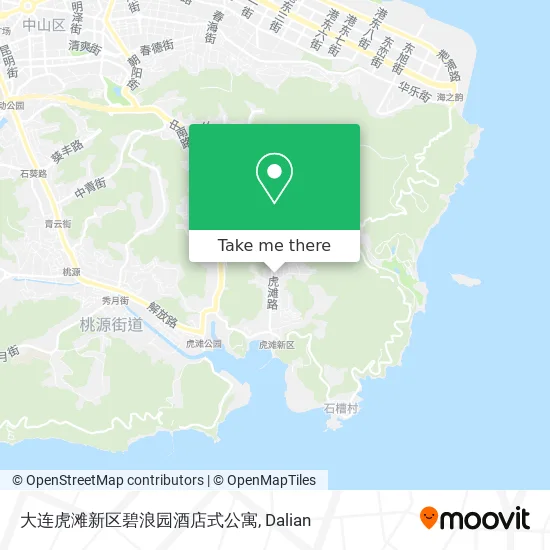 大连虎滩新区碧浪园酒店式公寓 map