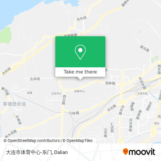 大连市体育中心-东门 map