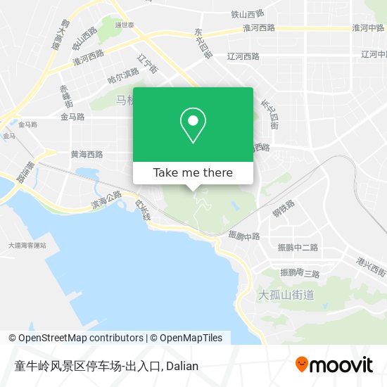 童牛岭风景区停车场-出入口 map