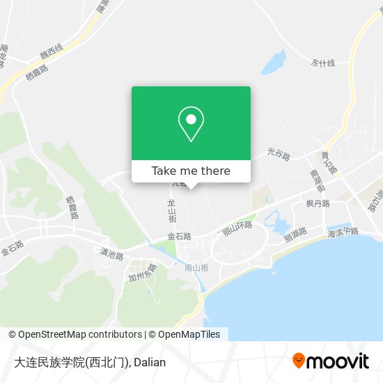 大连民族学院(西北门) map