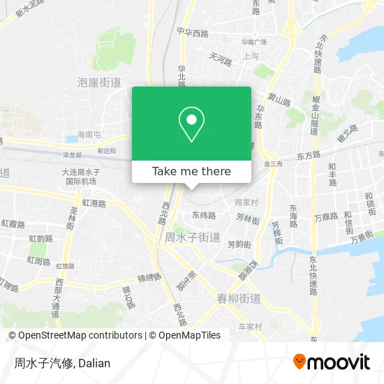 周水子汽修 map