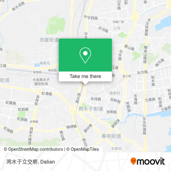周水子立交桥 map