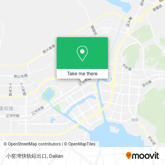 小窑湾快轨站出口 map