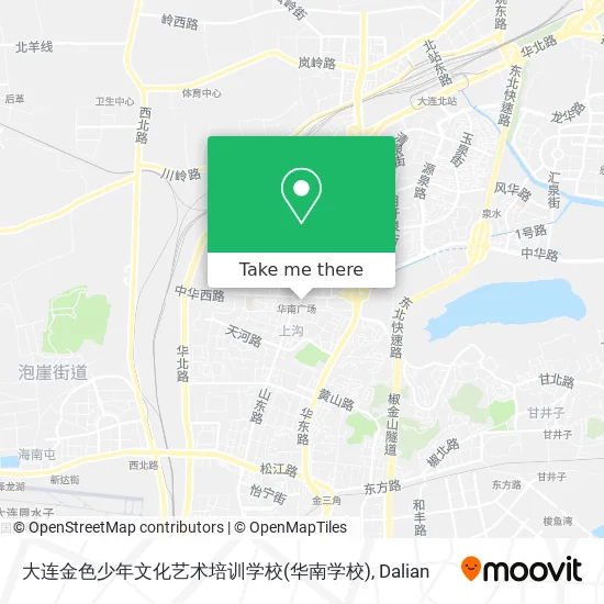 大连金色少年文化艺术培训学校(华南学校) map