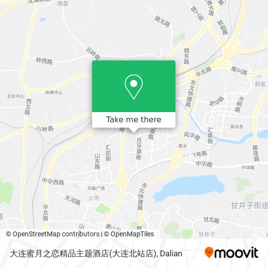 大连蜜月之恋精品主题酒店(大连北站店) map