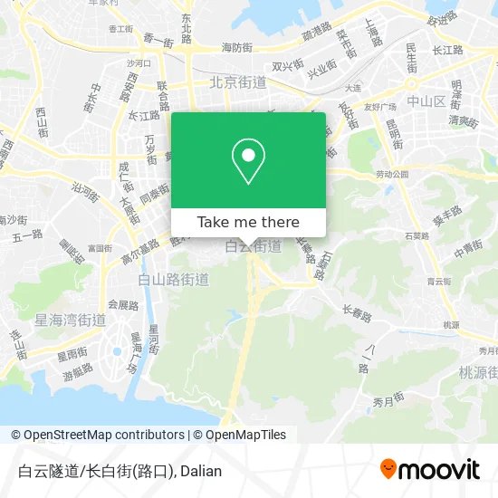 白云隧道/长白街(路口) map