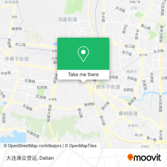 大连康众货运 map
