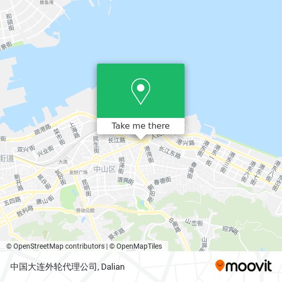 中国大连外轮代理公司 map