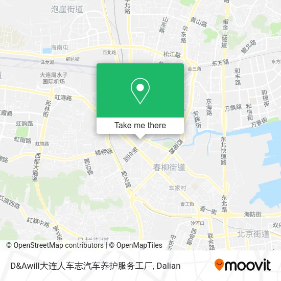 D&Awill大连人车志汽车养护服务工厂 map