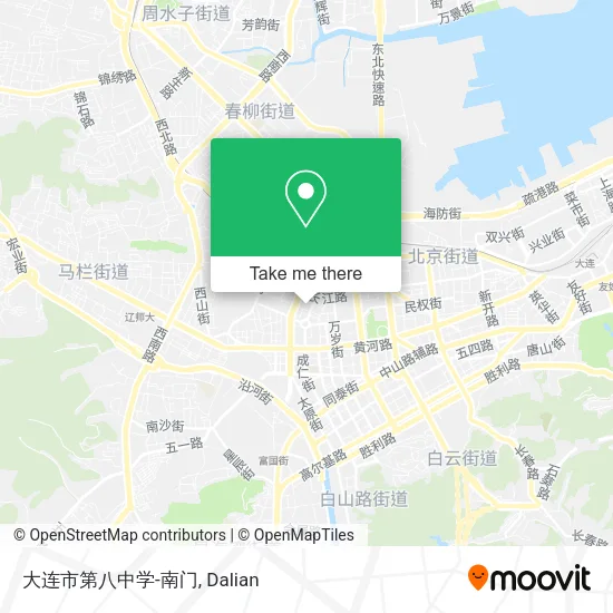 大连市第八中学-南门 map