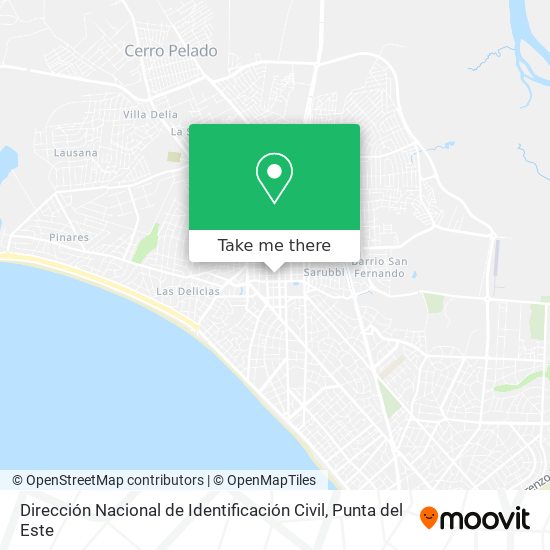 Dirección Nacional de Identificación Civil map