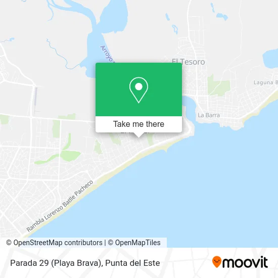 Parada 29 (Playa Brava) map