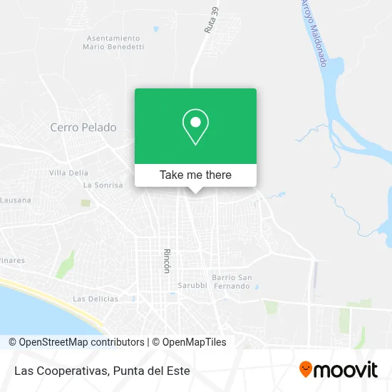 Las Cooperativas map