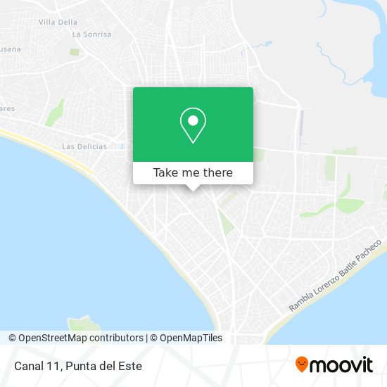 Mapa de Canal 11