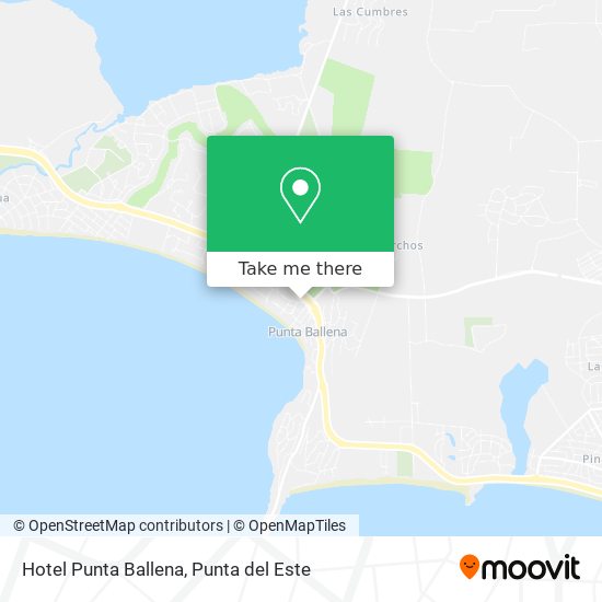Mapa de Hotel Punta Ballena