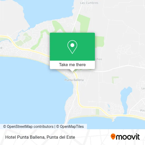 Hotel Punta Ballena map