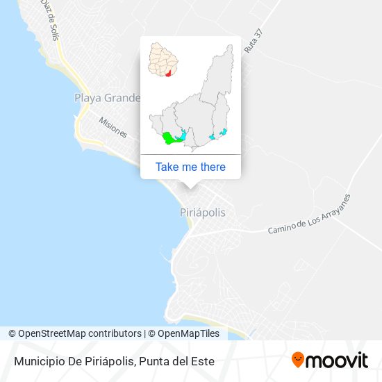 Municipio De Piriápolis map