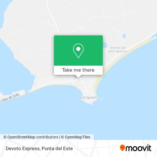 Mapa de Devoto Express