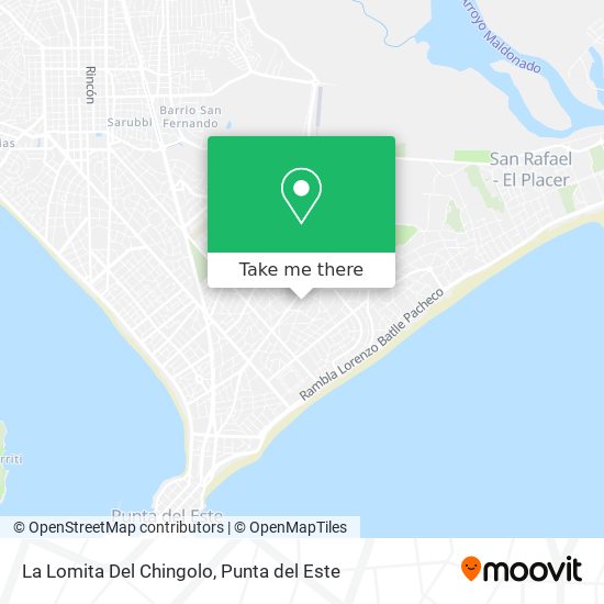 La Lomita Del Chingolo map