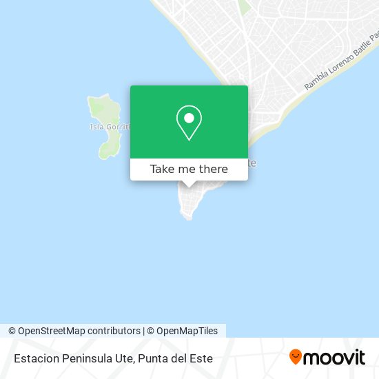 Estacion Peninsula Ute map