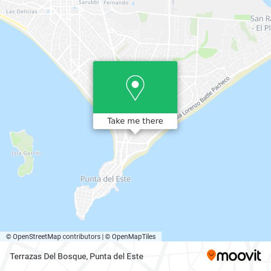 Mapa de Terrazas Del Bosque