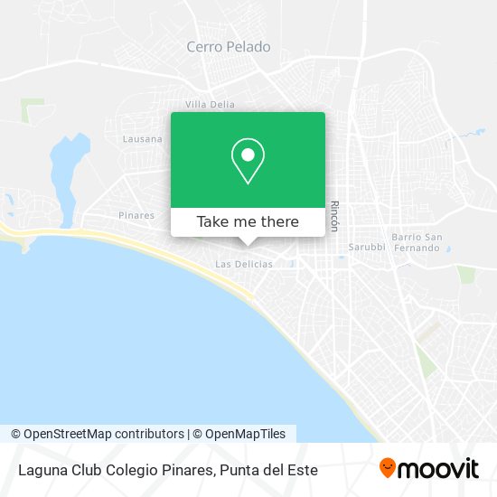 Laguna Club Colegio Pinares map