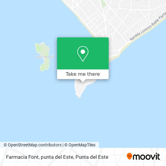 Farmacia Font, punta del Este map