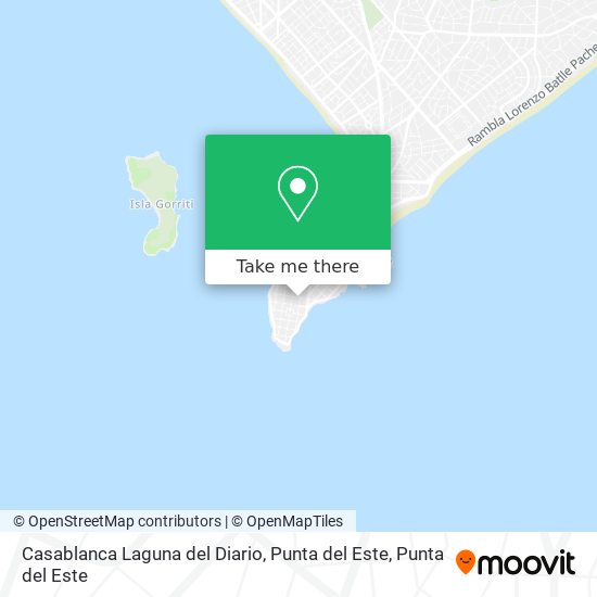 Casablanca Laguna del Diario, Punta del Este map