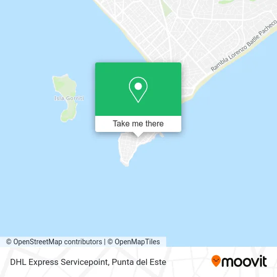 DHL Express Servicepoint map