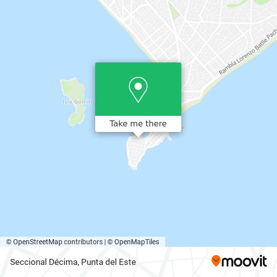 Seccional Décima map