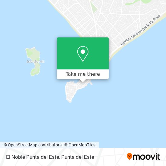 El Noble Punta del Este map