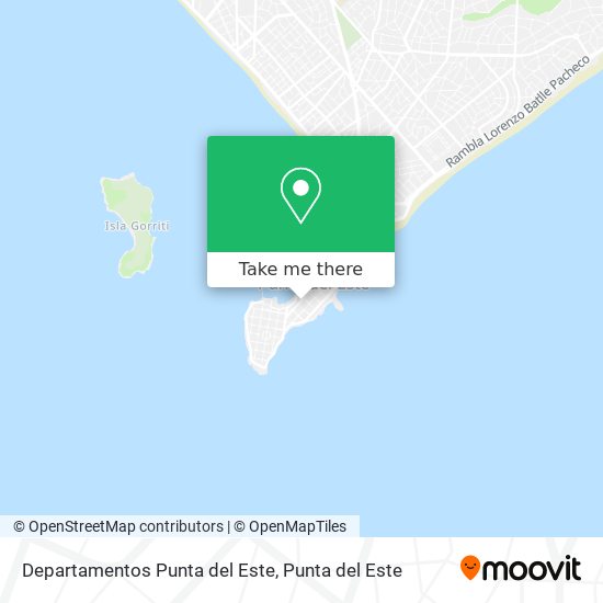 Departamentos Punta del Este map