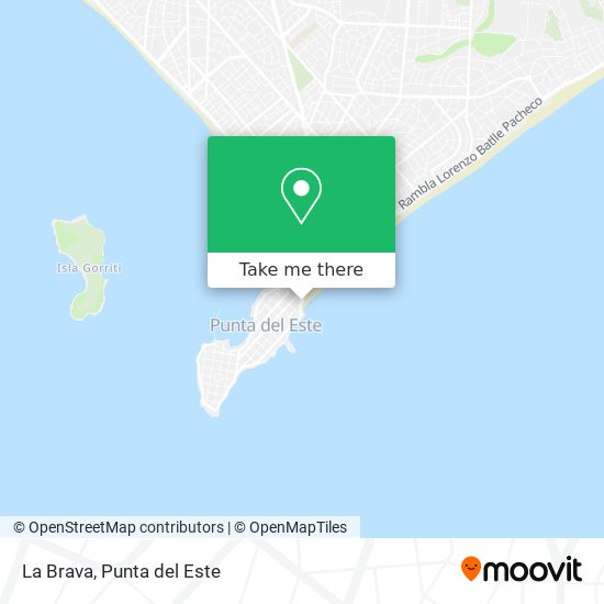 Mapa de La Brava