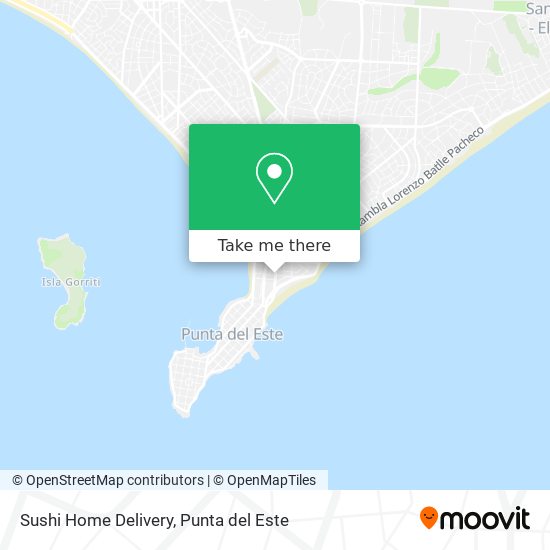 Mapa de Sushi Home Delivery