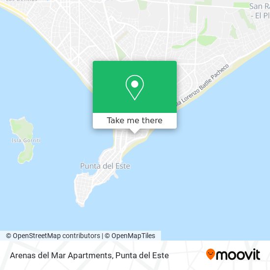 Arenas del Mar Apartments map