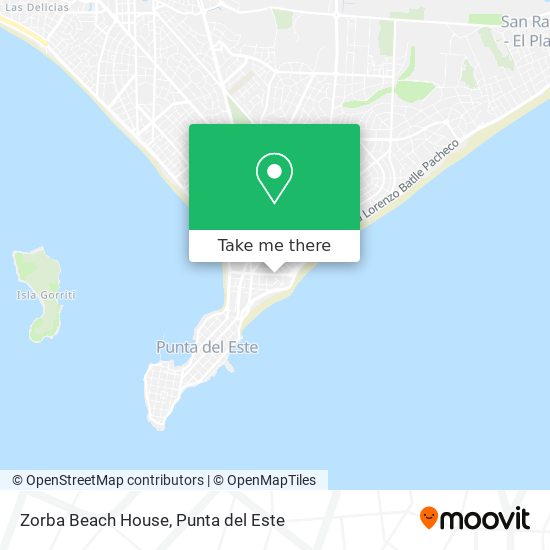 Mapa de Zorba Beach House