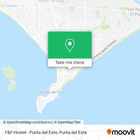 F&F Hostel - Punta del Este map