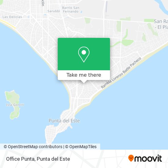 Mapa de Office Punta