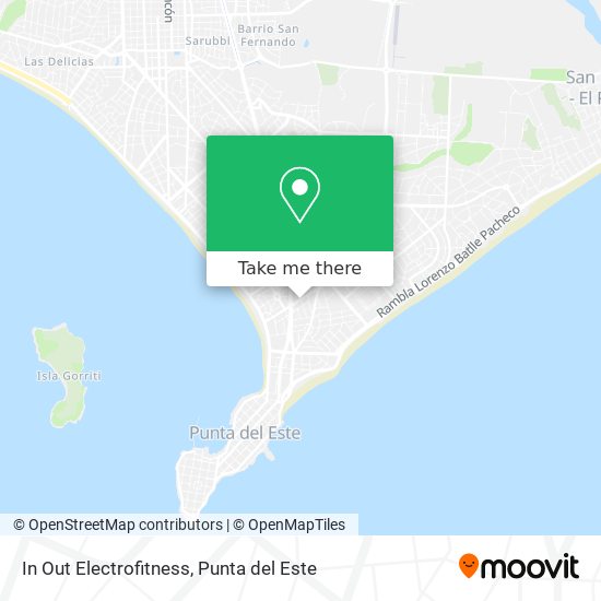 In Out Electrofitness map