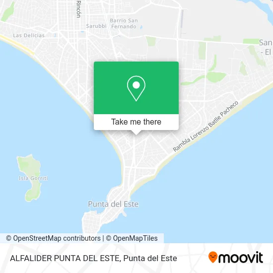 ALFALIDER PUNTA DEL ESTE map