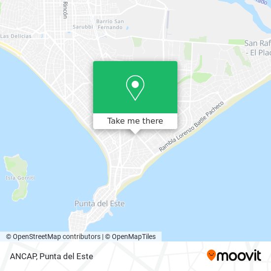 Mapa de ANCAP