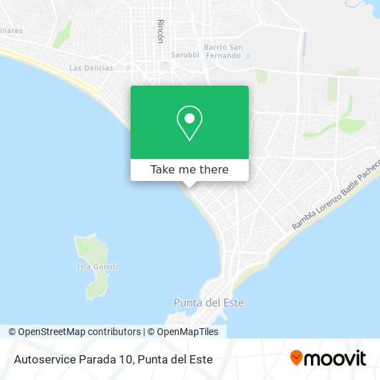 Autoservice Parada 10 map