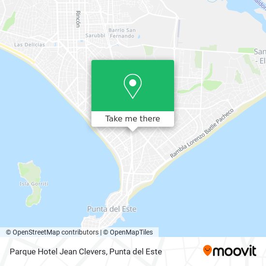 Mapa de Parque Hotel Jean Clevers