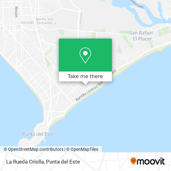 Mapa de La Rueda Criolla