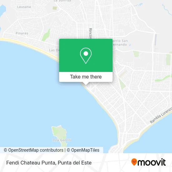 Fendi Chateau Punta map