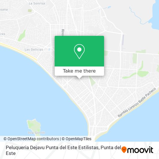 Peluqueria Dejavu Punta del Este Estilistas map