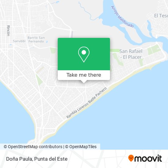Doña Paula map