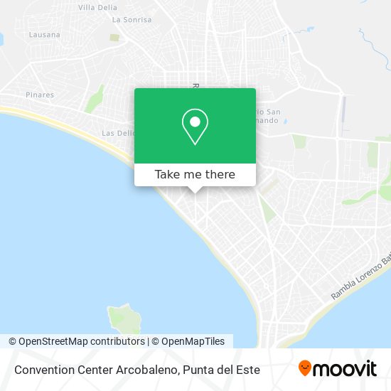 Convention Center Arcobaleno map